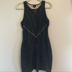 Tribal detail bodycon mini dress